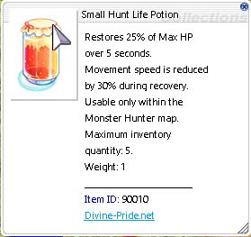 Small Hunt Life Potion
