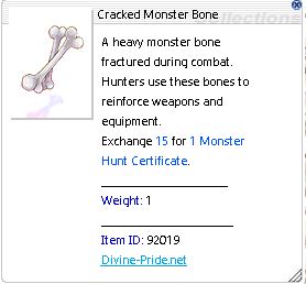 Cracked Monster Bone
