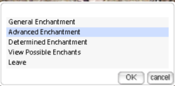 Image Placeholder: Advanced Enchantment confirmation