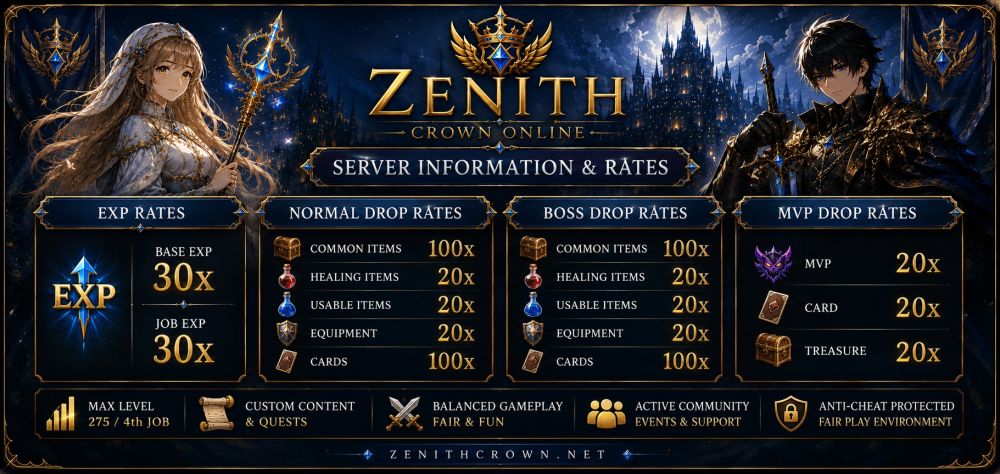 Welcome to Zenith Crown Online
