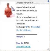 Clouded Venom Sac