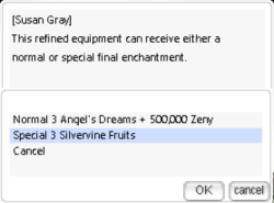 Special enchantment selection